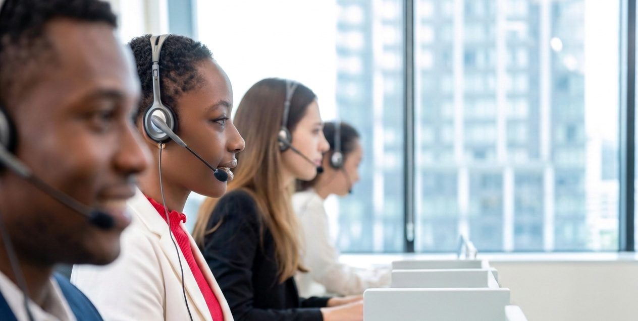 Professional telesales agents at TeleSales International